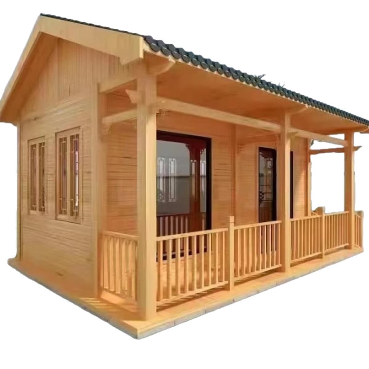 Антикоррозийный деревянный домик для двора, популярный уличный деревянный дом из массива дерева для отдыха, малый деревянный...