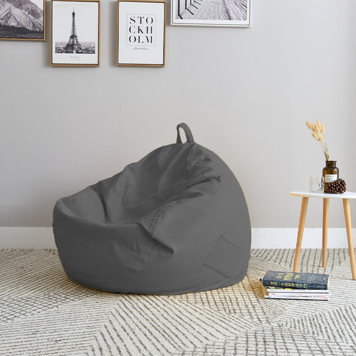 Ленивый диван с бобами сумка татами сетка красная гостиная небольшая квартира балкон диван супер мягкий капли воды ткань...