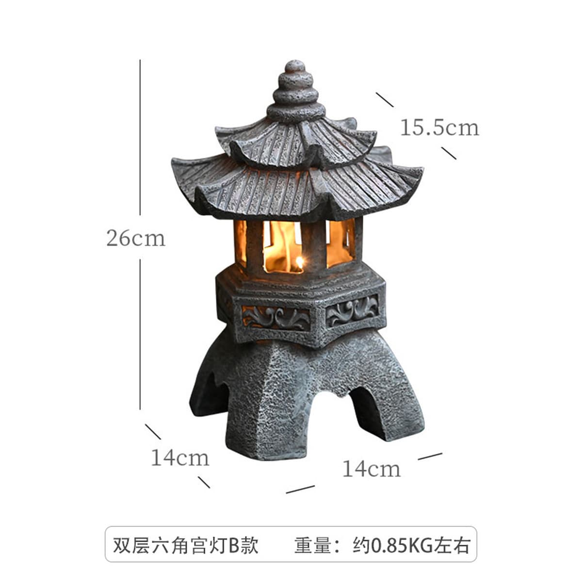 Китайский антикварный дворец фонарь солнечный открытый двор украшения украшения сад вилла балкон пол пейзажный свет