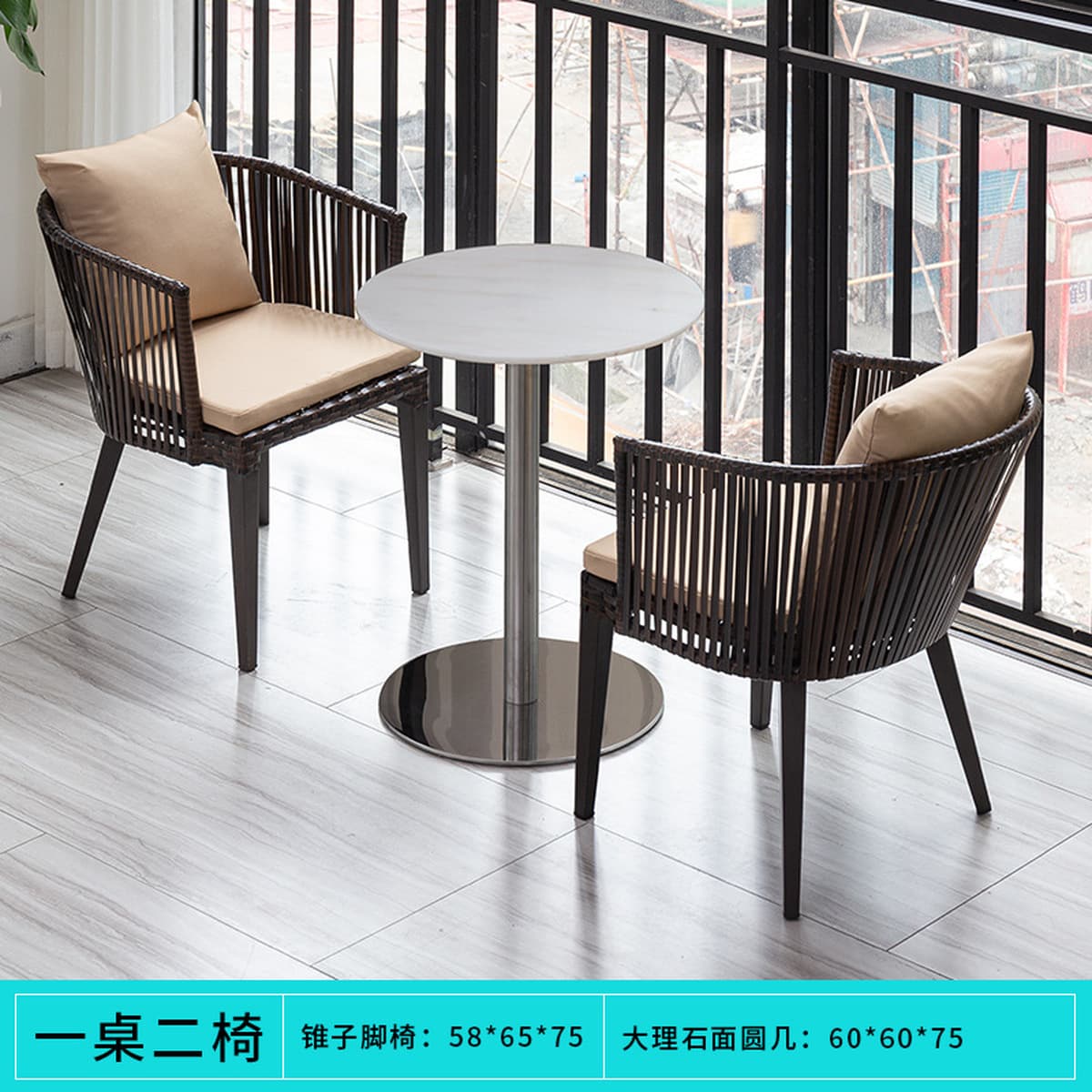 Спотовые открытые столы и стулья комбинированные патио садовая вилла B & B ресторан чая с молоком на открытом воздухе зона...