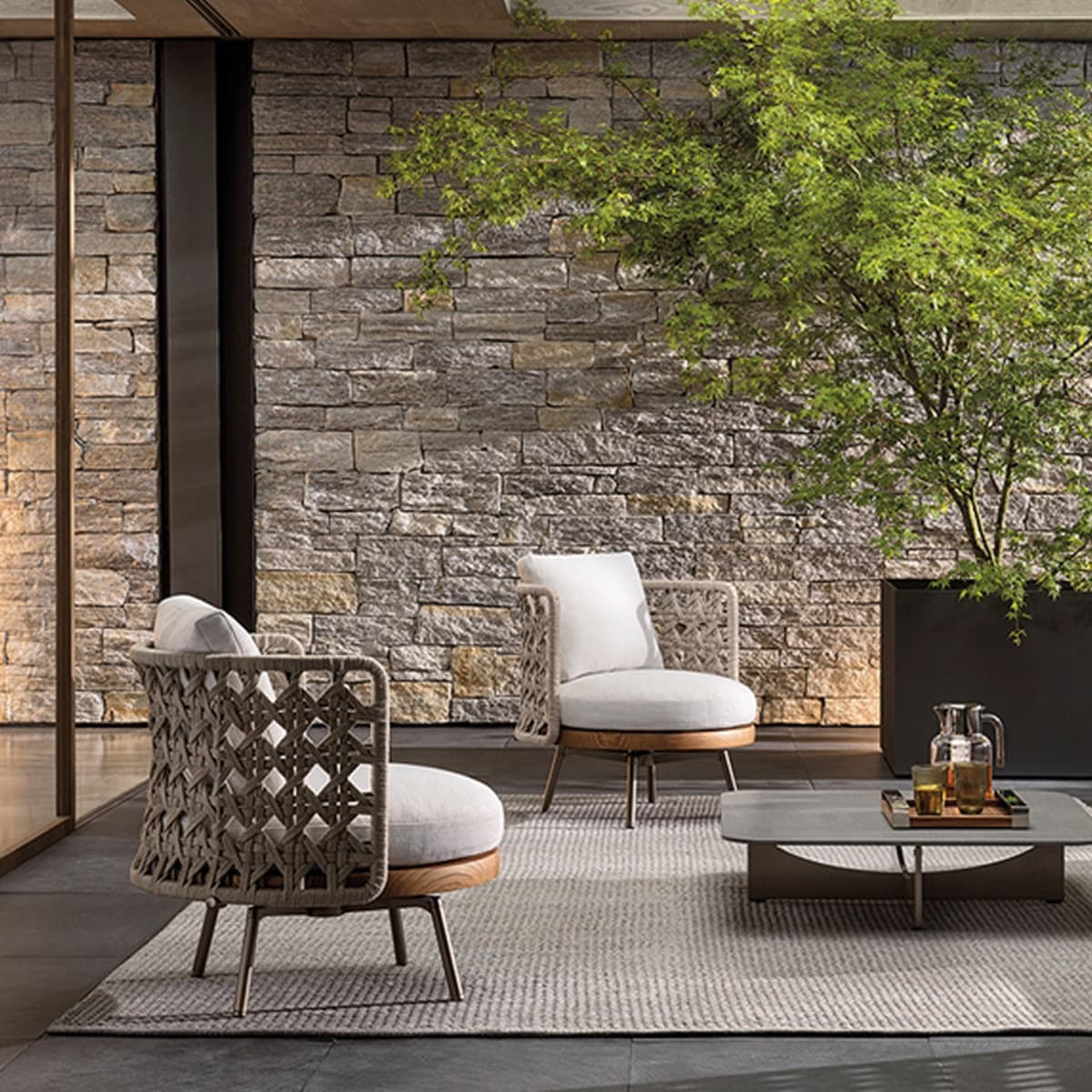 Открытый ротанг одноместный диван стул балкон досуг на открытом воздухе Вилла солнечная комната сад Вилла ротанг стул диван...