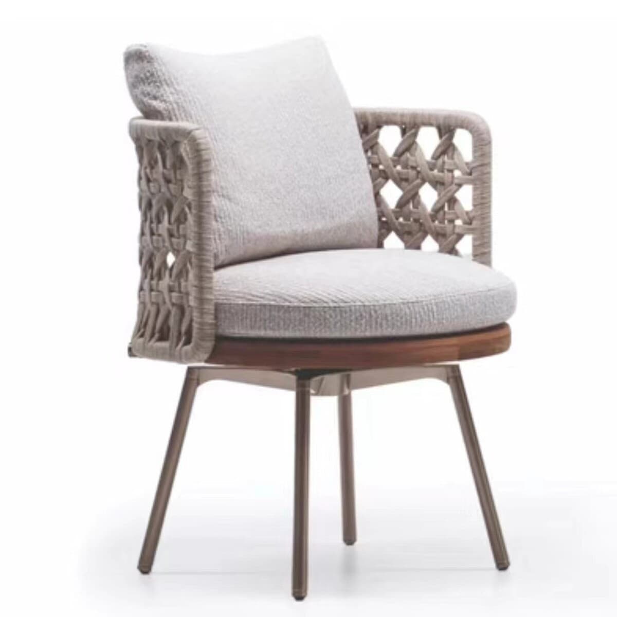 Открытый ротанг одноместный диван стул балкон досуг на открытом воздухе Вилла солнечная комната сад Вилла ротанг стул диван...