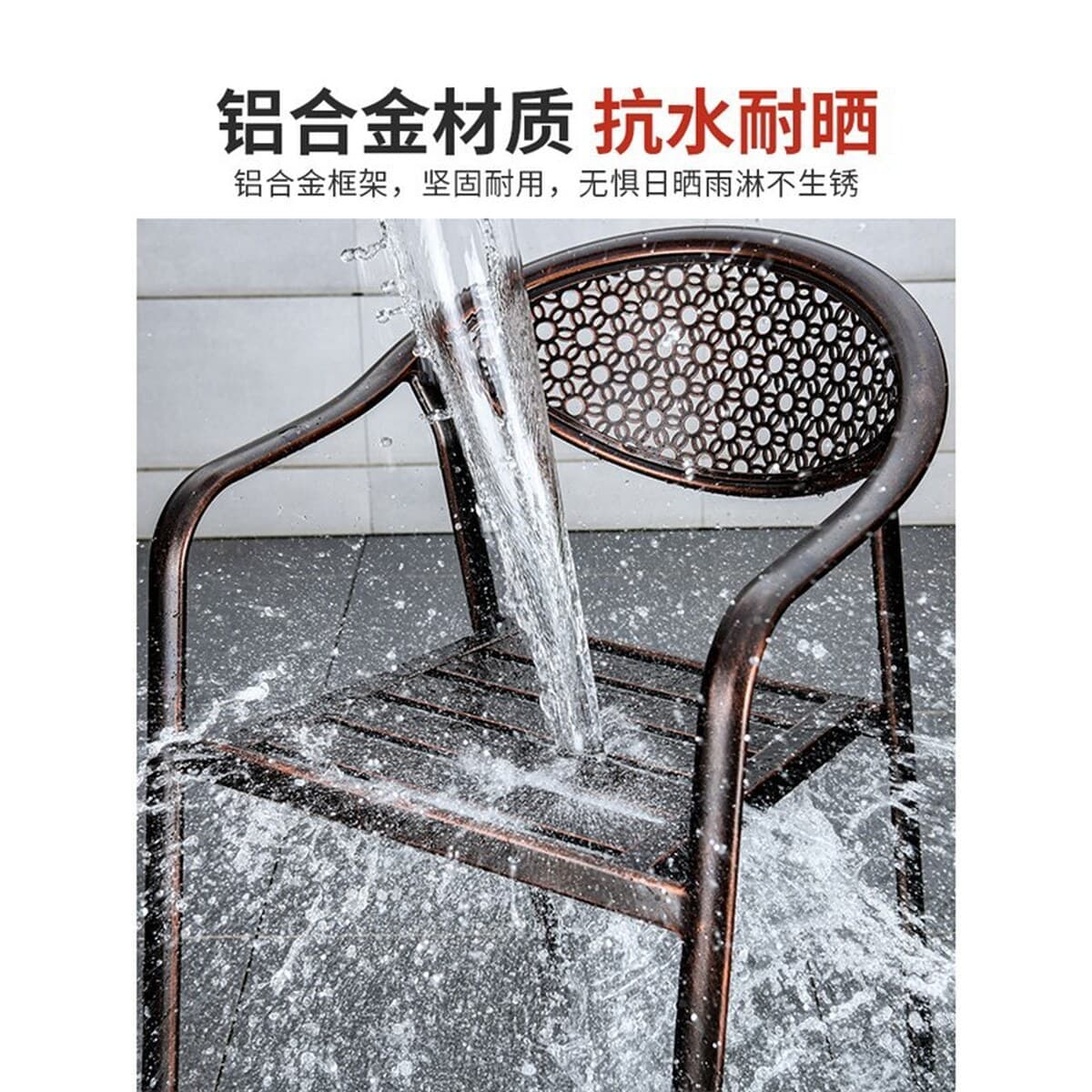 Двор под открытым небом Кованый сад отдыха Открытый двор Открытый стол стул Вилла Алюминиевый сплав отдых литой алюминиевый...