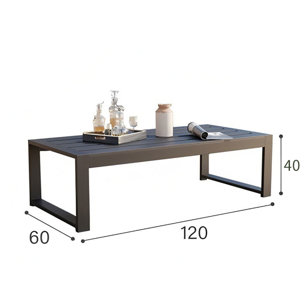 Садовая мебель, устойчивый к солнцу диван из алюминиевого сплава, комплект для отдыха на террасе виллы.