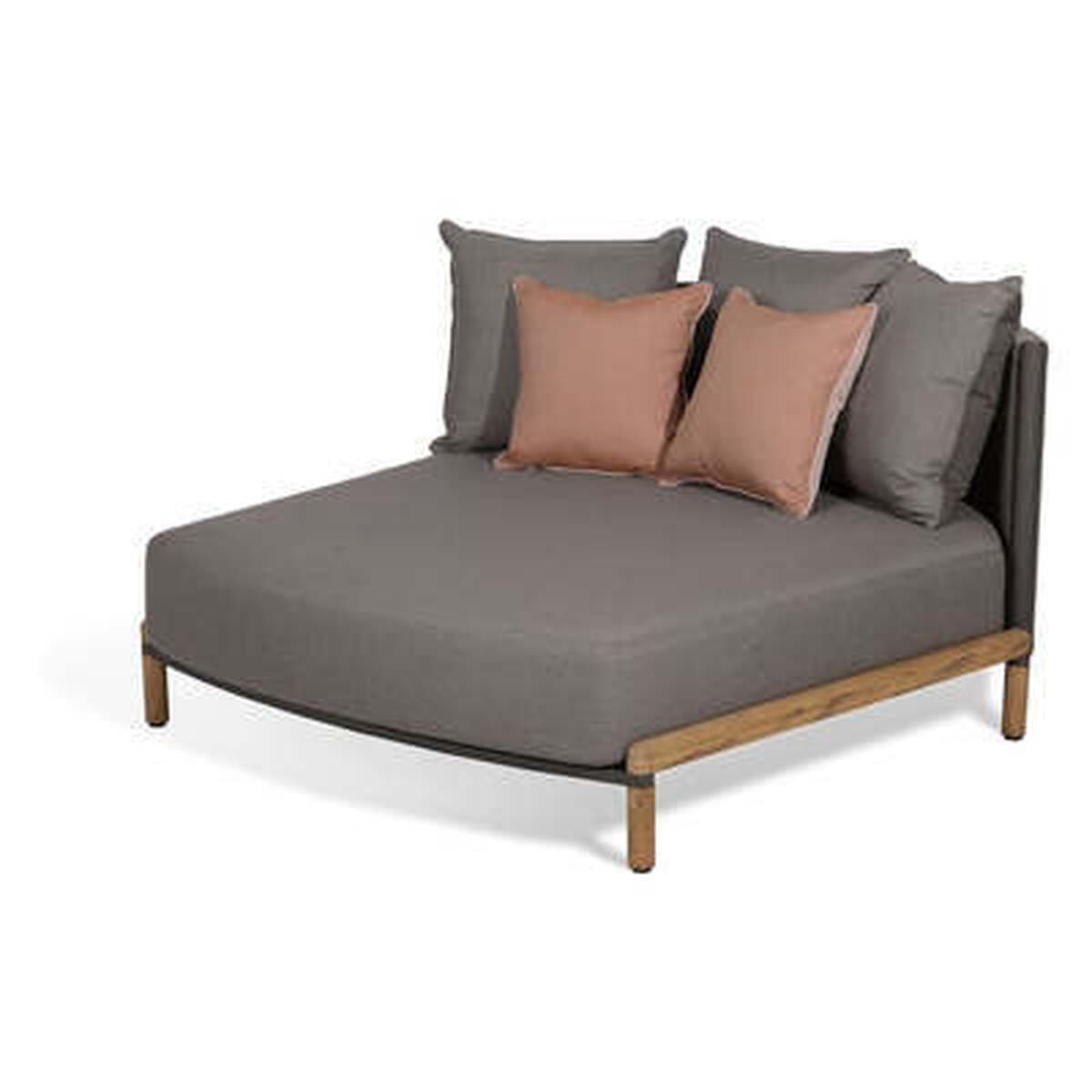 Открытый диван Вилла Повседневная комбинация Диван из ротанга Журнальный столик из цельного дерева Открытый сад Двор...