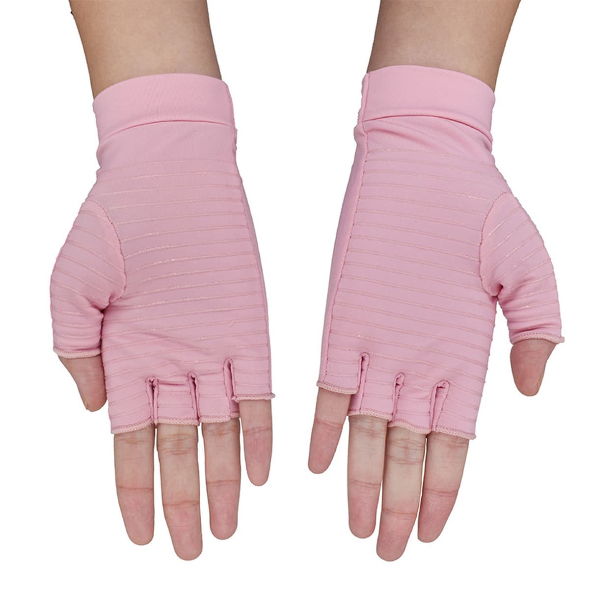 Недорогие новые розовые эластичные прижимные перчатки jinаммиака женские спортивные перчатки для реабилитации рук на...
