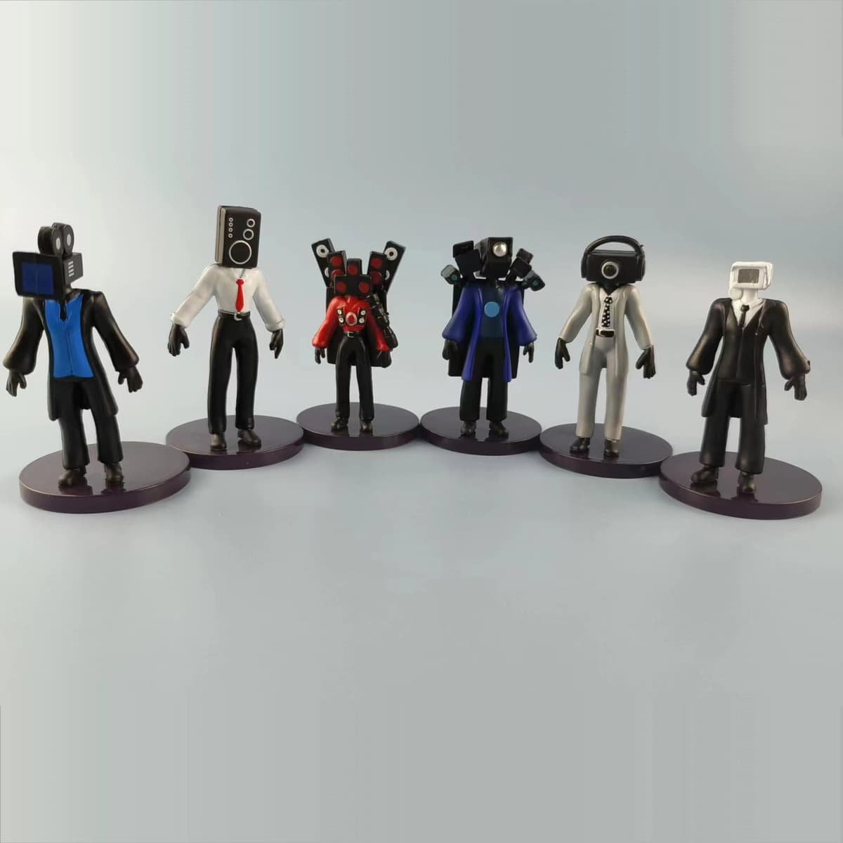 Трансграничный интернет-красный взорванный туалет человек против монитора skibidi toilet игрушка ручной модели украшения...