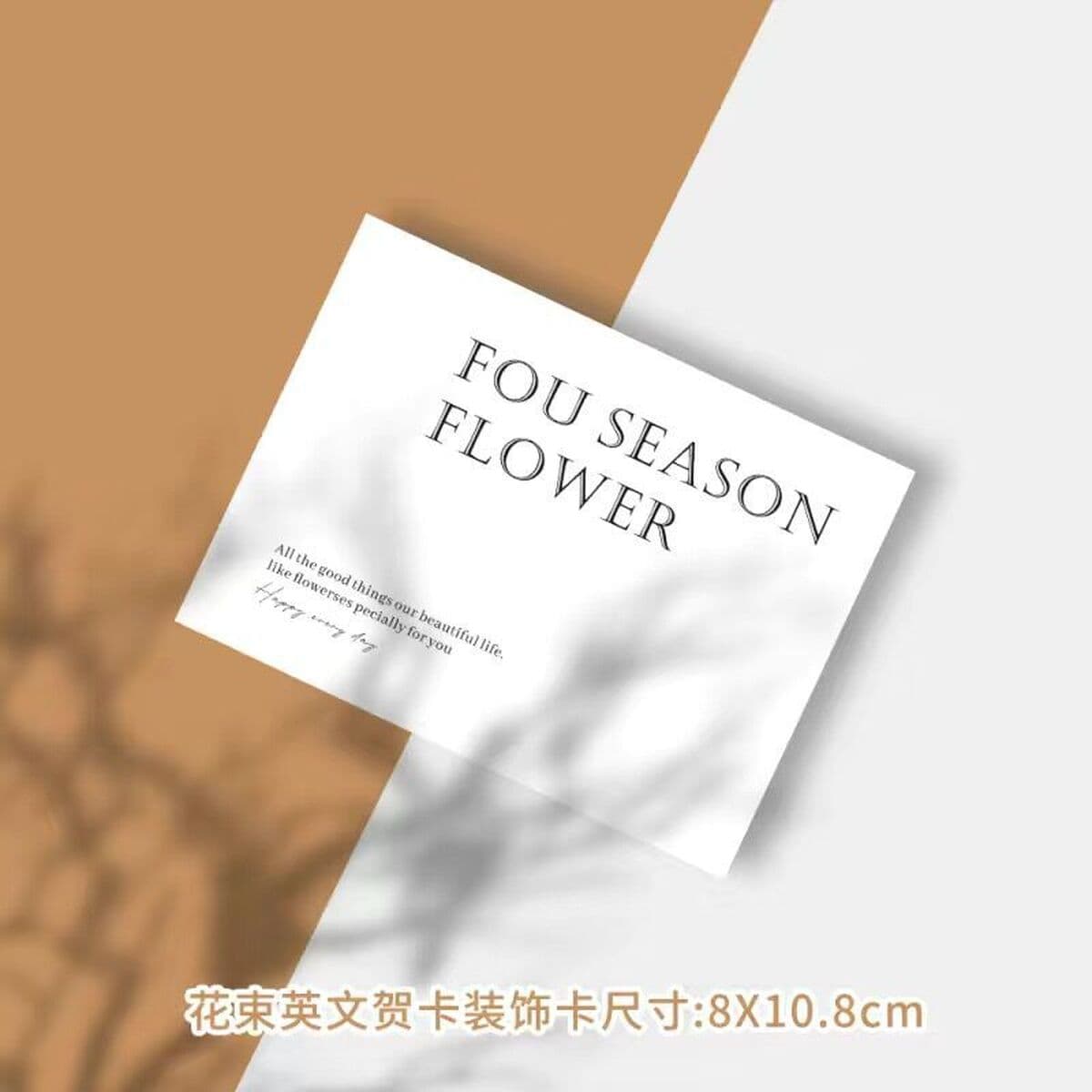 Простая открытка из цветочного магазина, цветочное украшение, маленькая открытка, флористика, день рождения, праздничный...