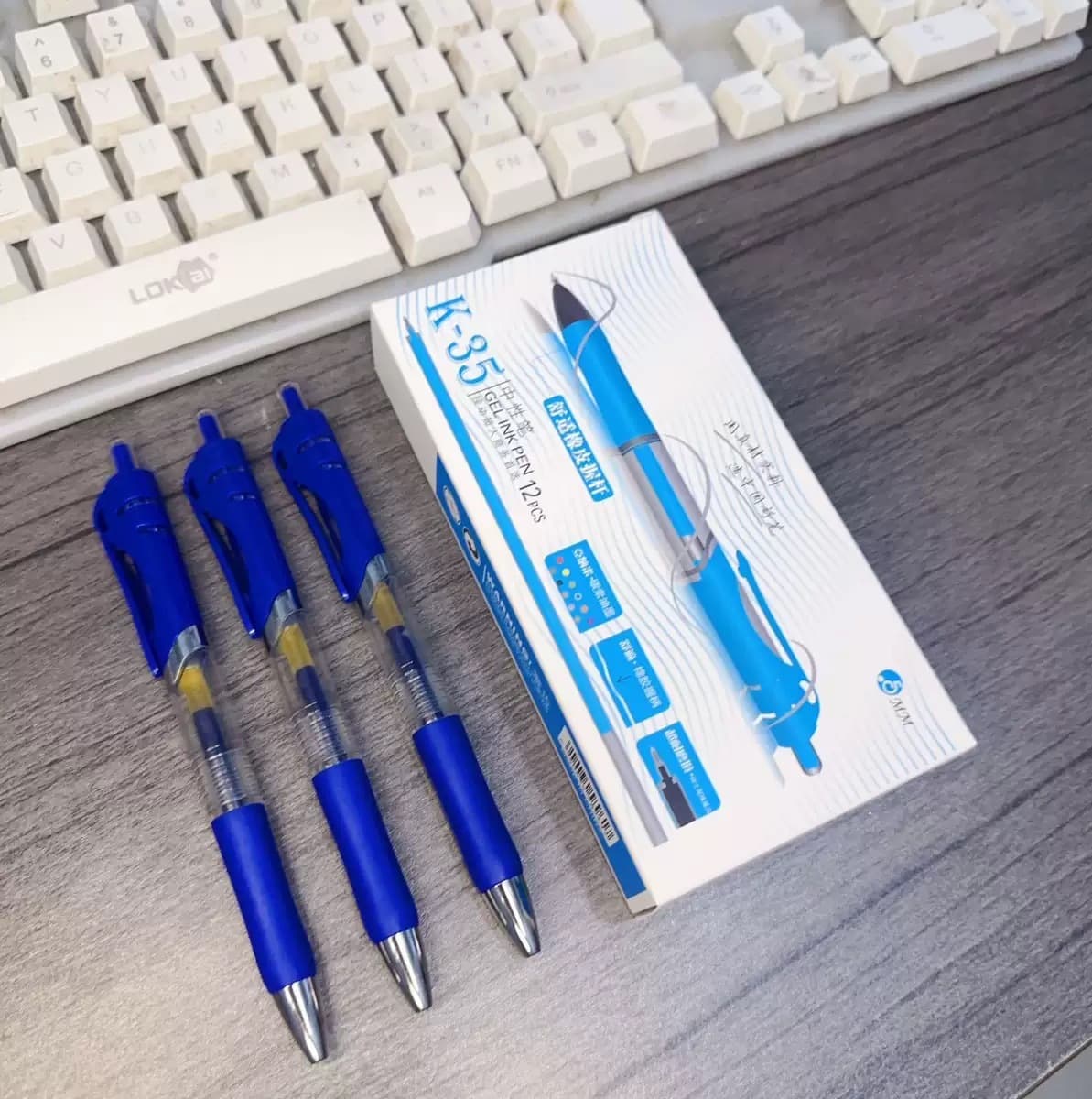 K35 нажимная черная глиняная ручка подпись быстросохнете 0,5 мм для студентов