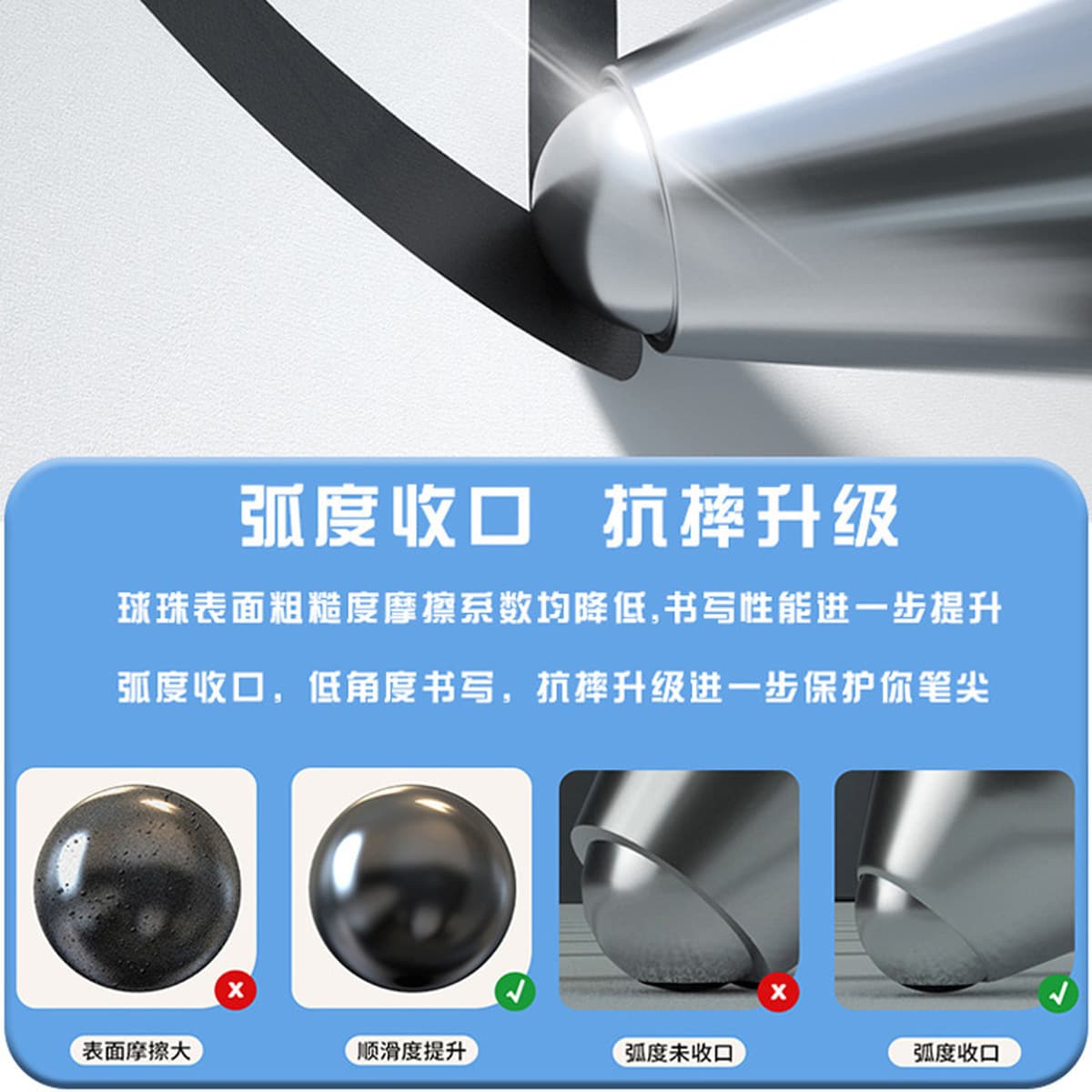 Канцелярские товары Deli S08 пресс гелевая ручка 0,5 мм пуля для достижения гладкой гелевой ручки пресс углеродная ручка...