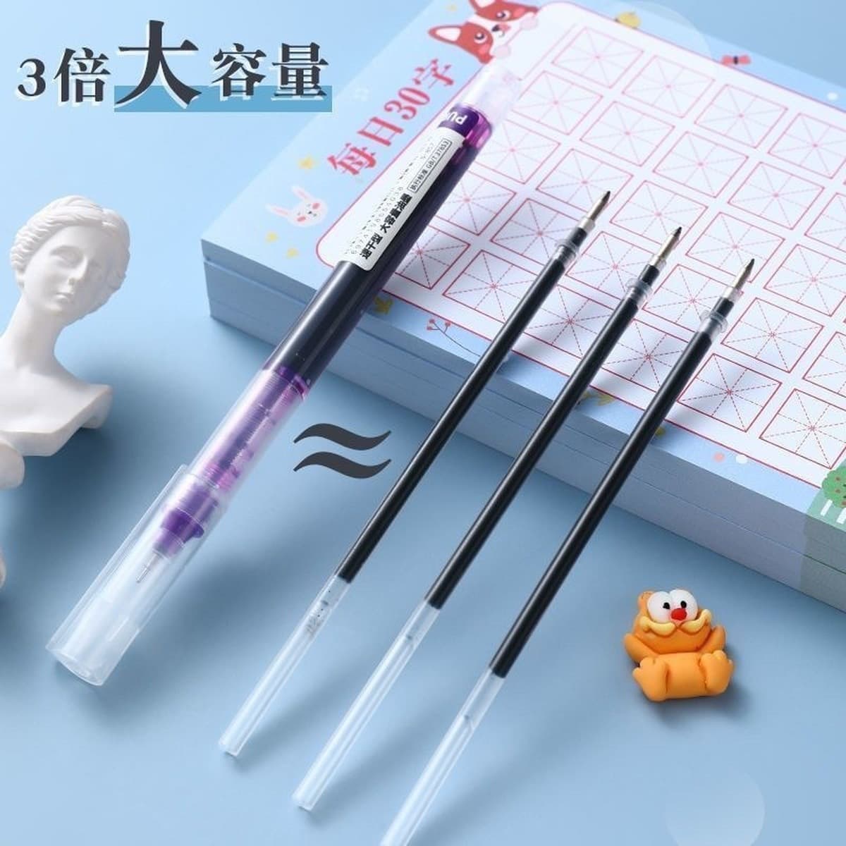 12-цветная прямая жидкая шариковая ручка, гелевая ручка, 0,5 мм, большая емкость, милая разноцветная быстросохнущая прямая...