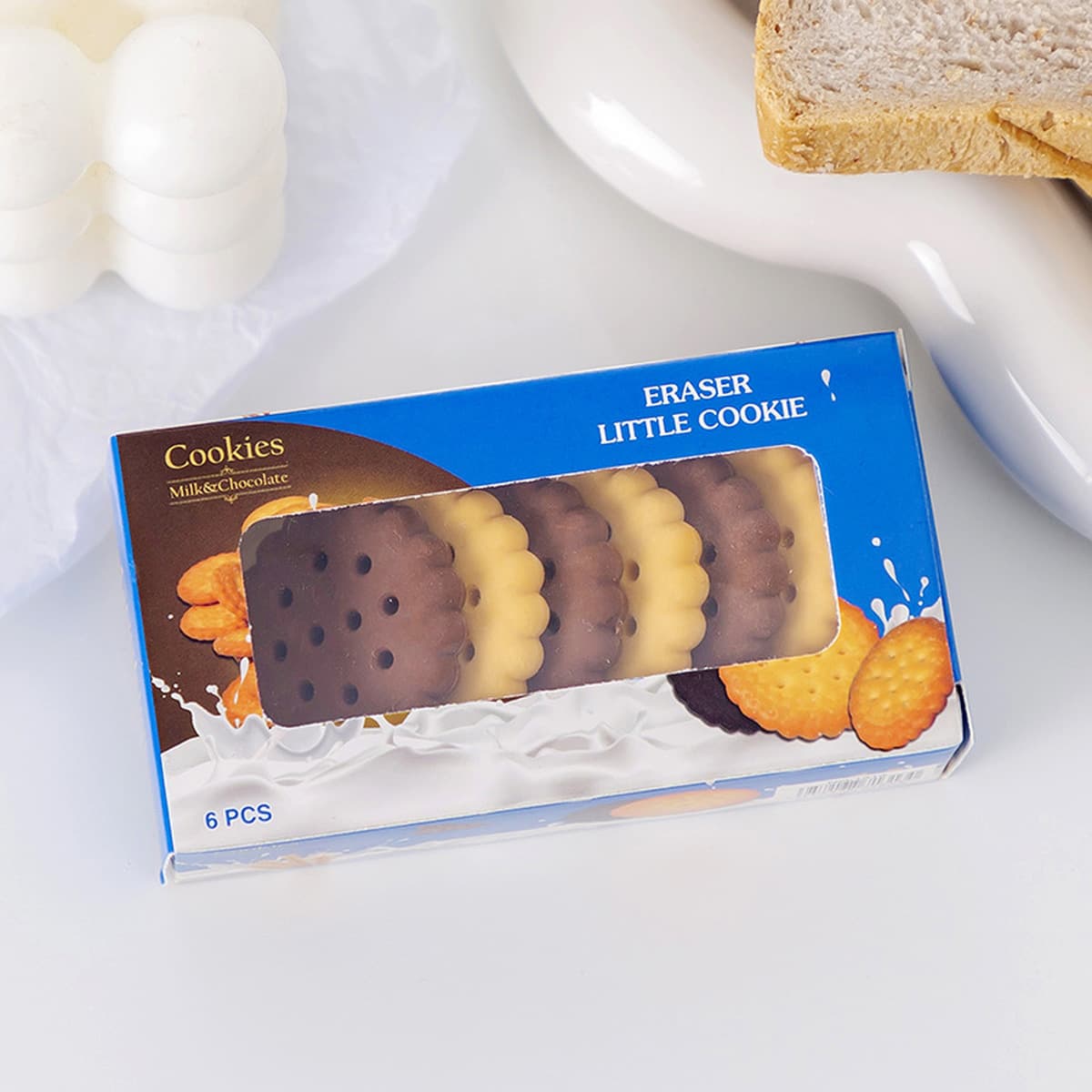 Забавный милый бисквит моделирование резины Сассафрас Творческий высокий цвет ценность студенты письмо живопись Обучение...