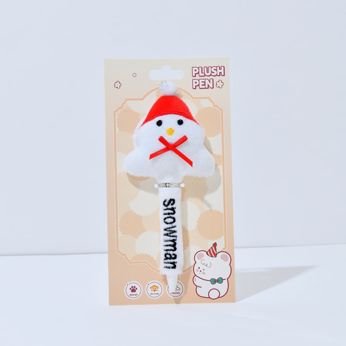 Ручка-плюшевая панда Morning Plush, милая ручка, выдвижная гелевая ручка, черная, креативная, для студентов, канцелярские...