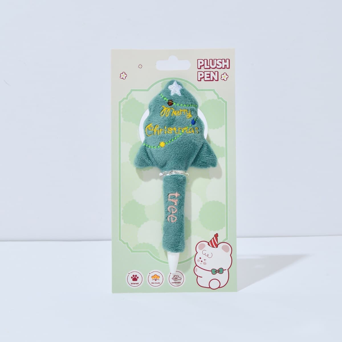 Ручка-плюшевая панда Morning Plush, милая ручка, выдвижная гелевая ручка, черная, креативная, для студентов, канцелярские...